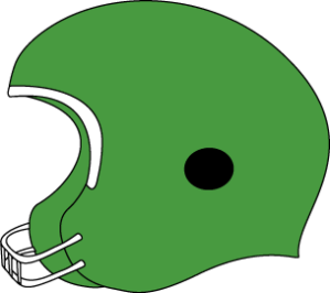 green-football-helmet-with-a-white-face-guard